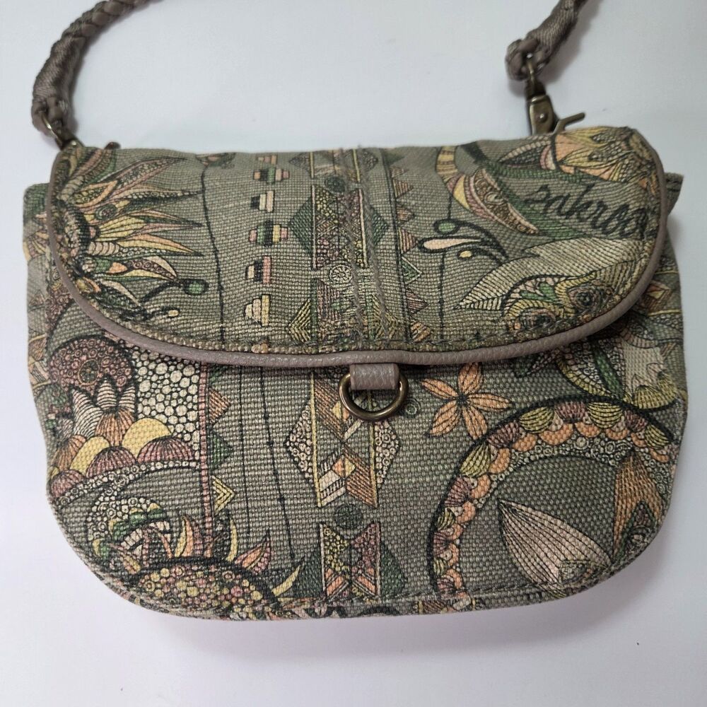 Sakroots Peace Print Artist Circle Convertible Belt Bag Crossbody Purse